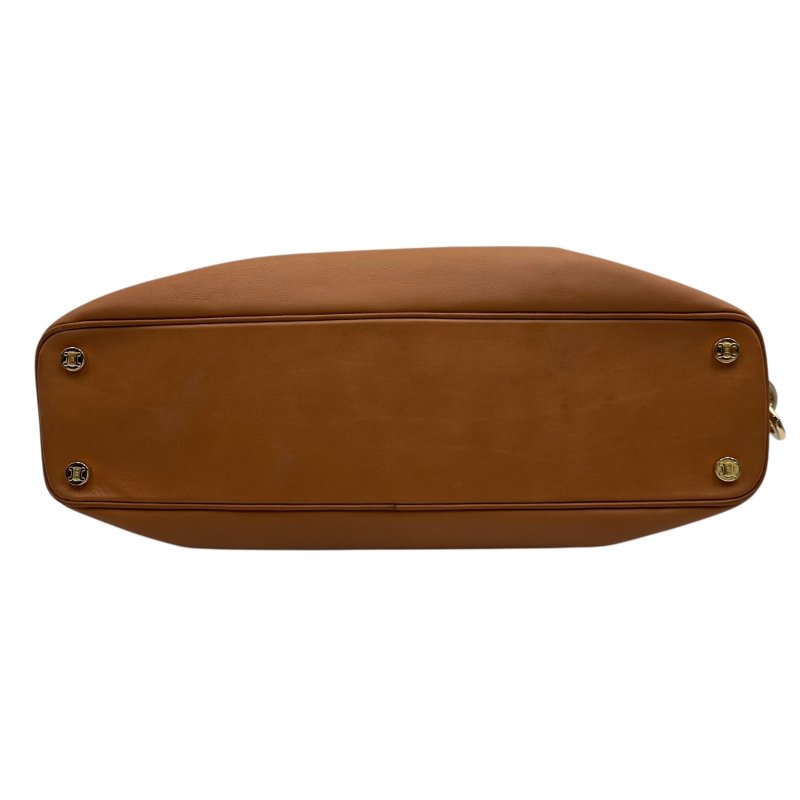 【美收精品】CELINE 金釦咖色波仕頓包/醫生包 C-101【隔月月中將轉賣至日本 上架期限30天】-4