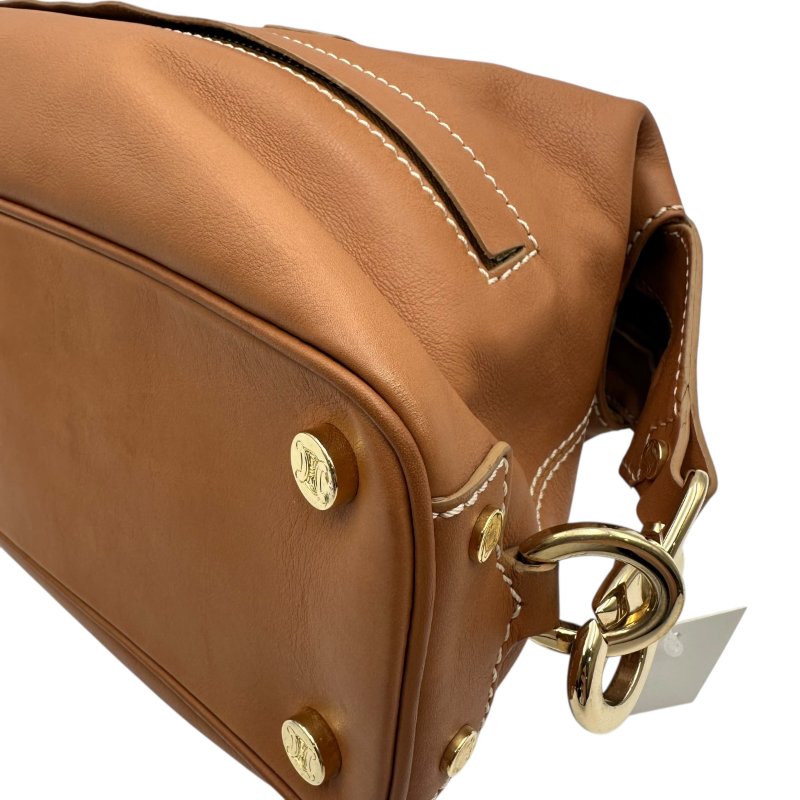 【美收精品】CELINE 金釦咖色波仕頓包/醫生包 C-101【隔月月中將轉賣至日本 上架期限30天】-5