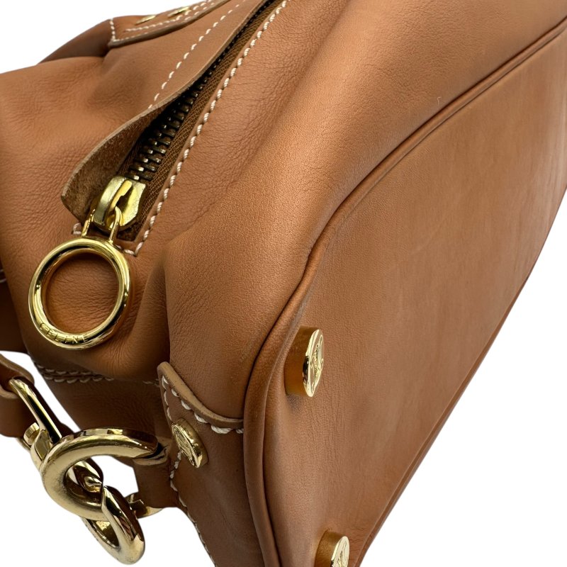 【美收精品】CELINE 金釦咖色波仕頓包/醫生包 C-101【隔月月中將轉賣至日本 上架期限30天】-6