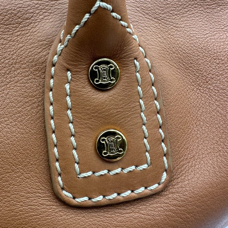 【美收精品】CELINE 金釦咖色波仕頓包/醫生包 C-101【隔月月中將轉賣至日本 上架期限30天】-11