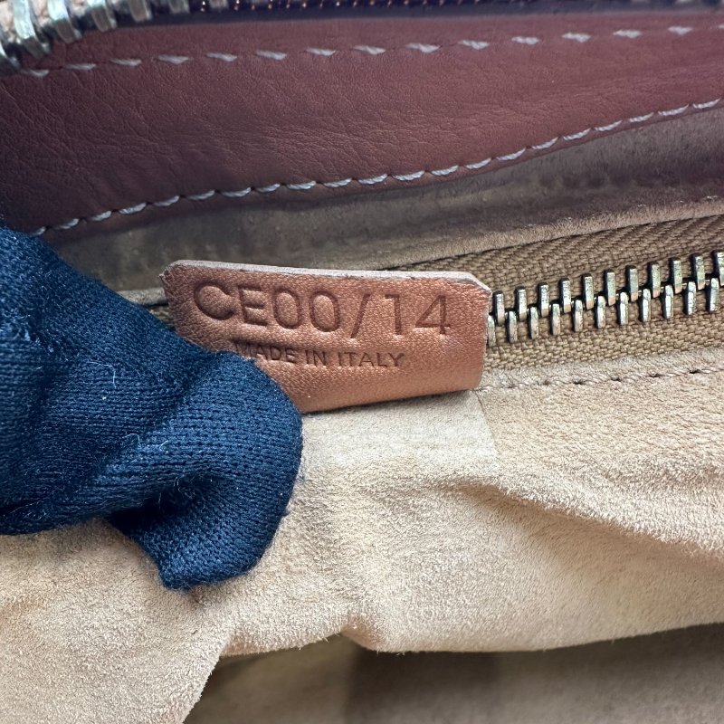 【美收精品】CELINE 金釦咖色波仕頓包/醫生包 C-101【隔月月中將轉賣至日本 上架期限30天】-14