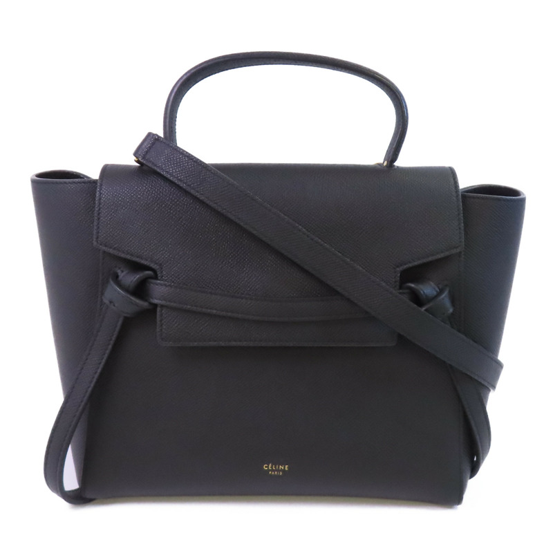 CELINE 牛皮皮革Belt Bag Medium金扣手挽肩背兩用袋-0