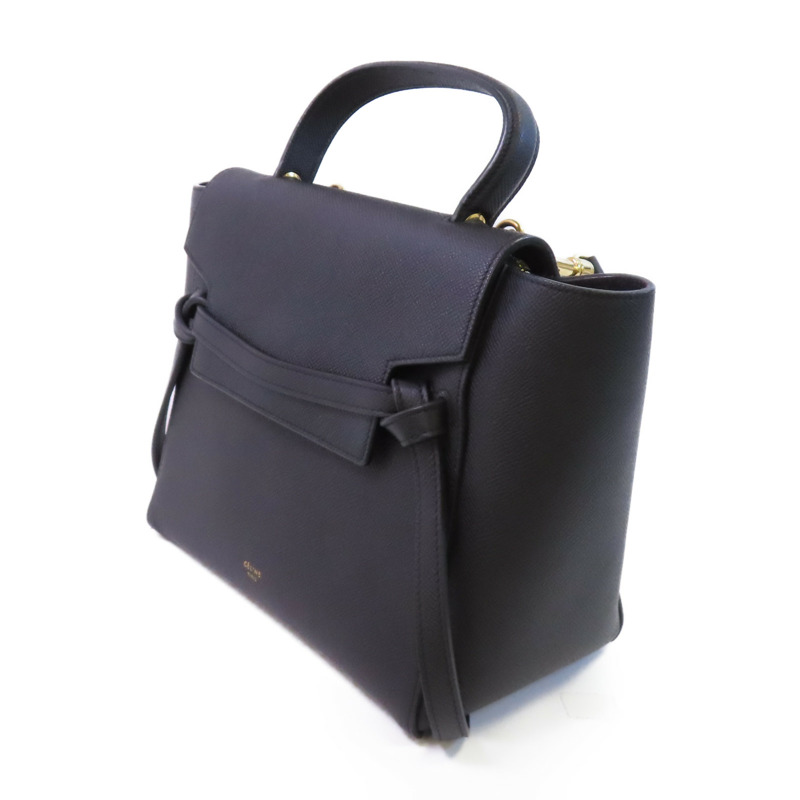 CELINE 牛皮皮革Belt Bag Medium金扣手挽肩背兩用袋-2