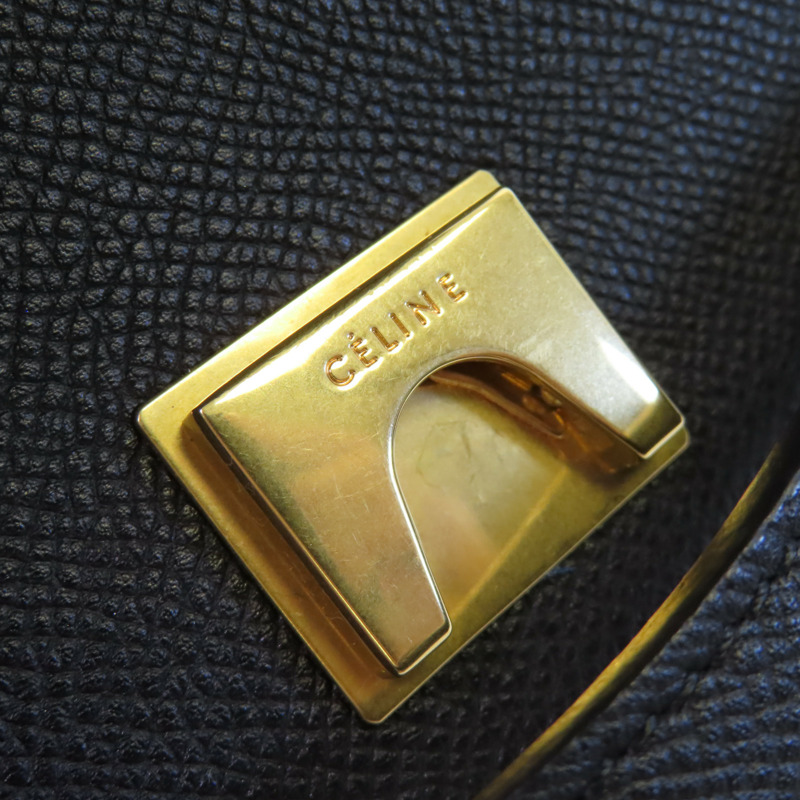 CELINE 牛皮皮革Belt Bag Medium金扣手挽肩背兩用袋-12
