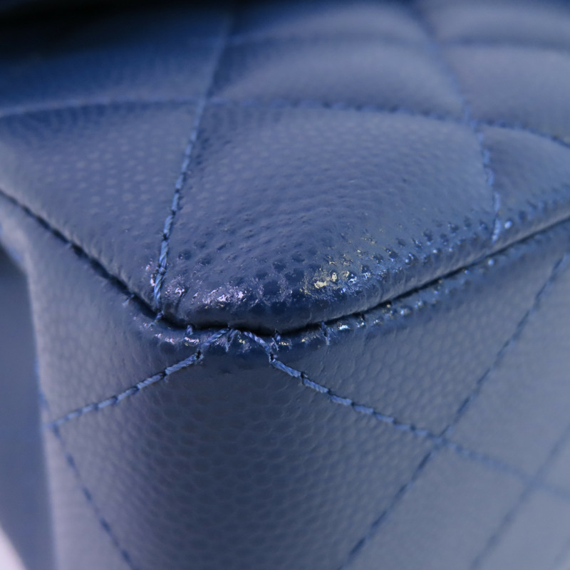 CHANEL 牛皮皮革Classic 23金扣鏈帶肩背袋-5