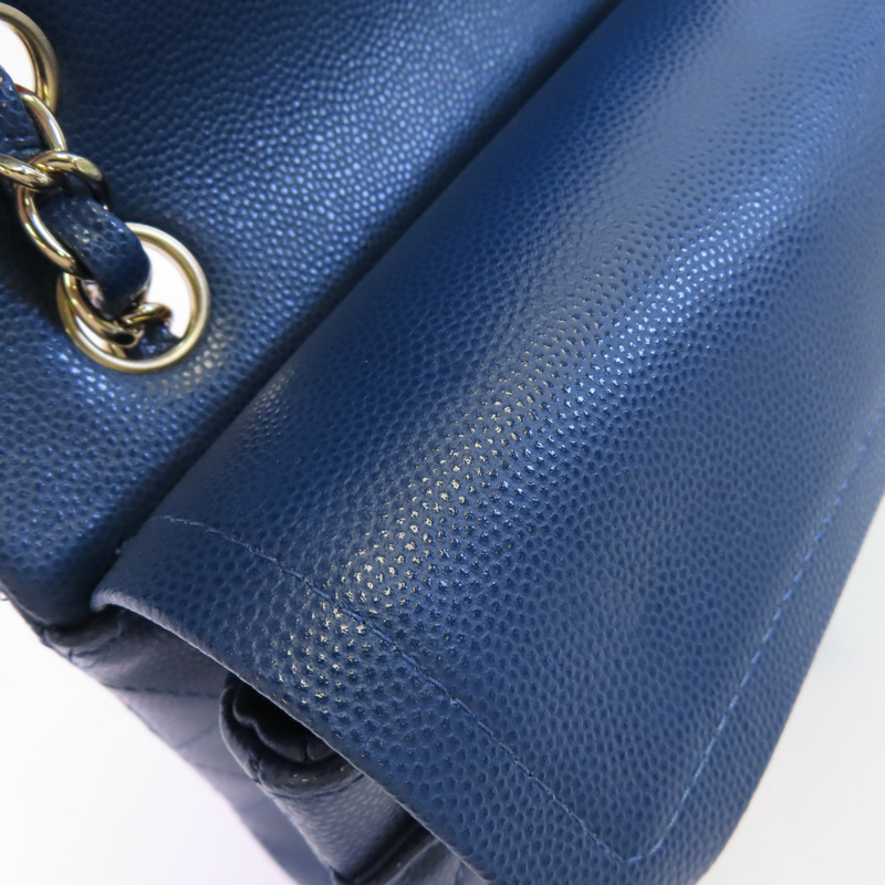 CHANEL 牛皮皮革Classic 23金扣鏈帶肩背袋-12