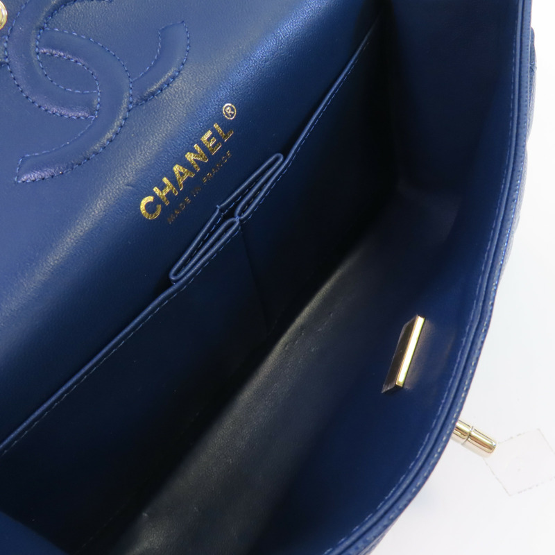 CHANEL 牛皮皮革Classic 23金扣鏈帶肩背袋-14