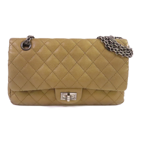 CHANEL 牛皮皮革2.55 Small銀扣鏈帶肩背袋