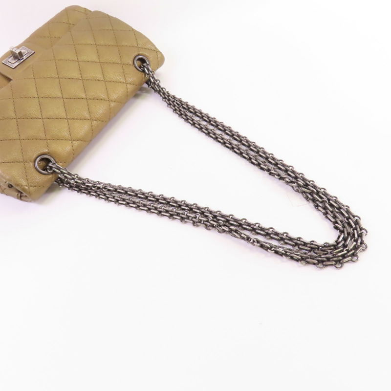 CHANEL 牛皮皮革2.55 Small銀扣鏈帶肩背袋-4