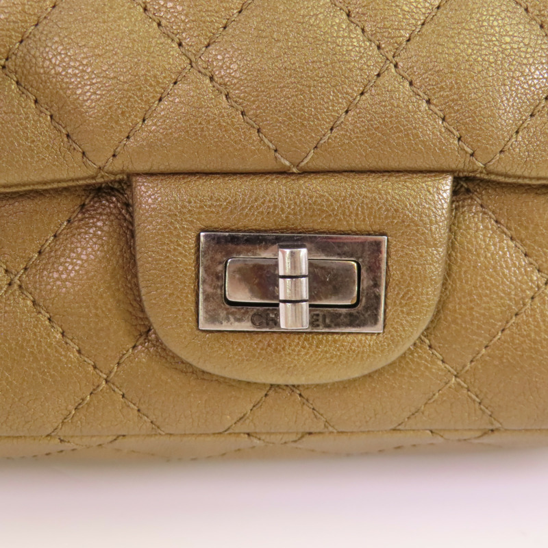 CHANEL 牛皮皮革2.55 Small銀扣鏈帶肩背袋-9