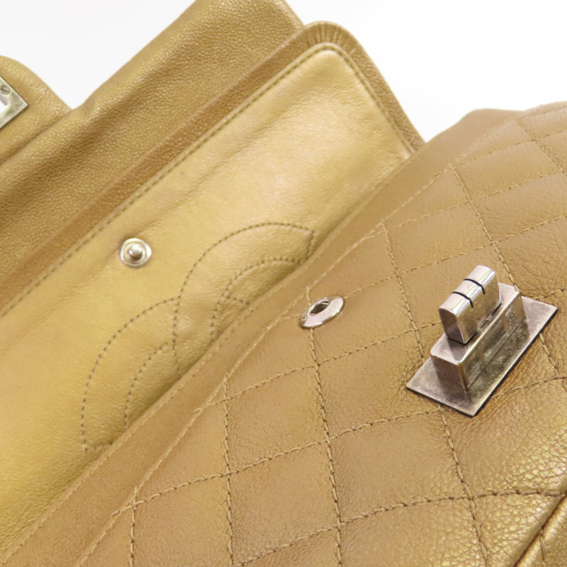 CHANEL 牛皮皮革2.55 Small銀扣鏈帶肩背袋-11