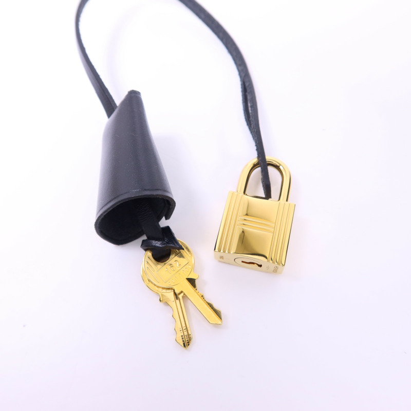 HERMES 塗層帆布Herbag PM金扣手挽肩背兩用袋Noir-9