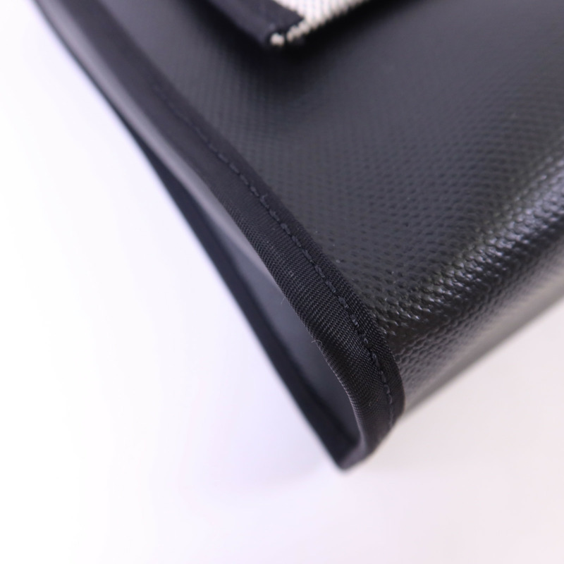 HERMES 塗層帆布Herbag PM金扣手挽肩背兩用袋Noir-15