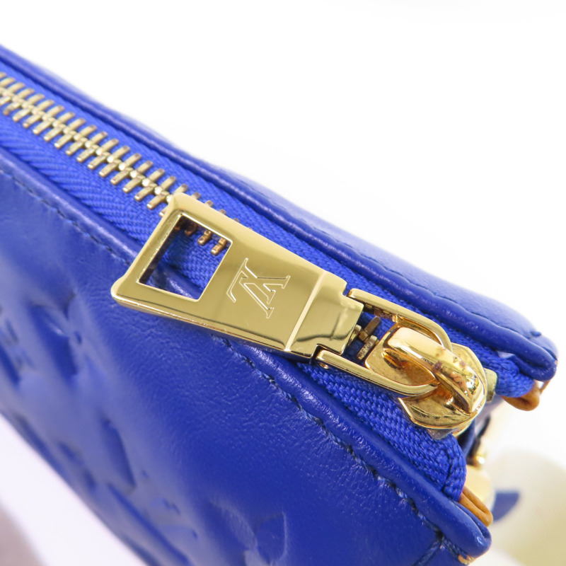 LOUIS VUITTON Monogram Embossed Coussin PM金扣手挽肩背兩用袋-10