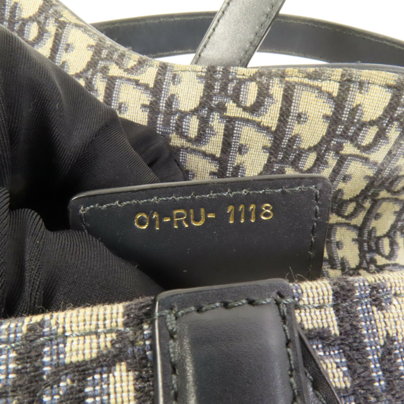 Dior 帆布Saddle金扣肩背袋-9