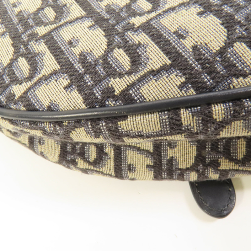 Dior 帆布Saddle金扣肩背袋-12