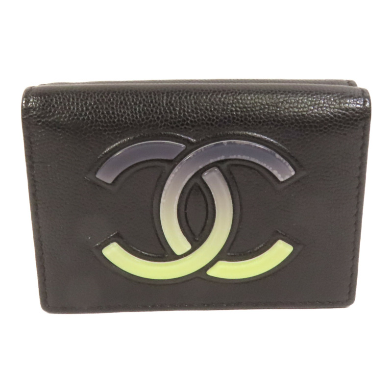 CHANEL 牛皮皮革Fold Walle錢包-0