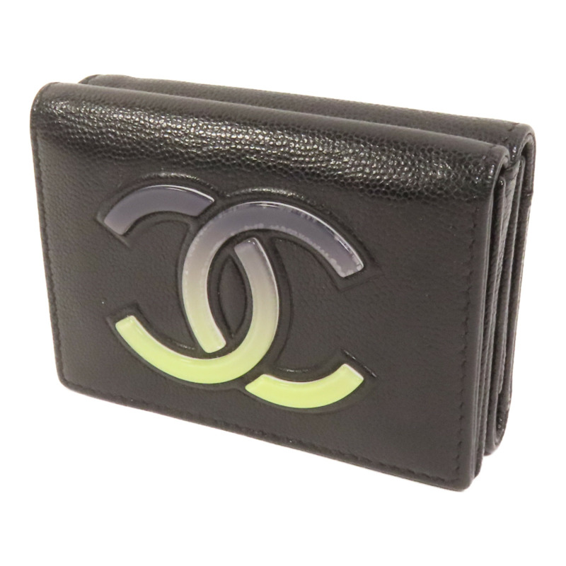 CHANEL 牛皮皮革Fold Walle錢包-2