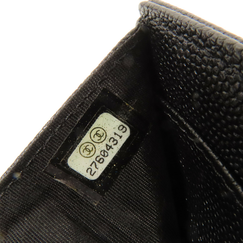 CHANEL 牛皮皮革Fold Walle錢包-9