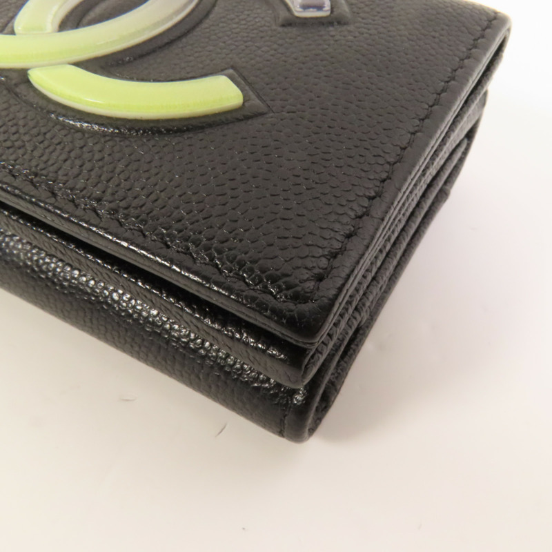 CHANEL 牛皮皮革Fold Walle錢包-12