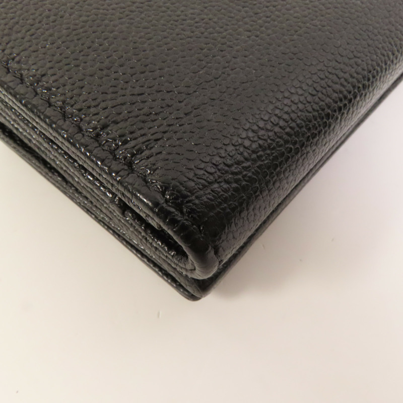 CHANEL 牛皮皮革Fold Walle錢包-14