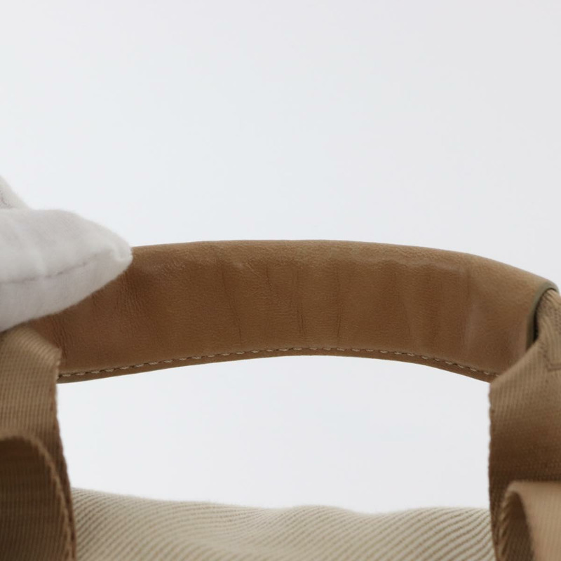 【日本直送】香奈兒帆布運動雙肩包 米色 金色 CC 認證 hk3321V-7