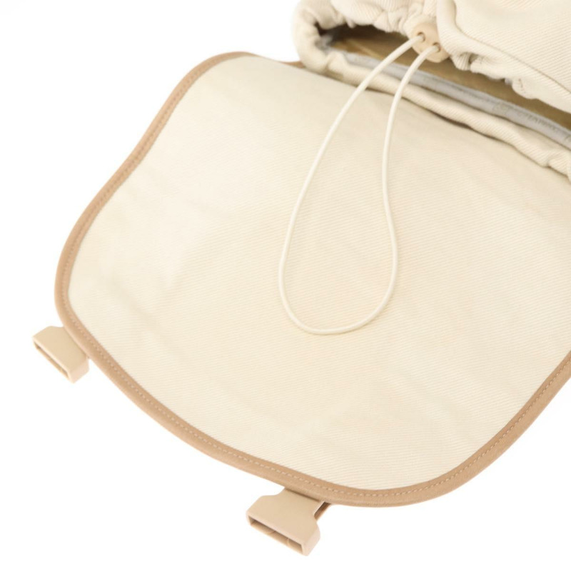 【日本直送】香奈兒帆布運動雙肩包 米色 金色 CC 認證 hk3321V-21