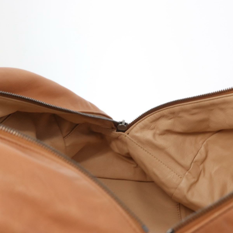 【日本直送】香奈兒奢華系列鏈條手提包，棕色皮革，銀色雙C標誌，正品編號ka1285V-19