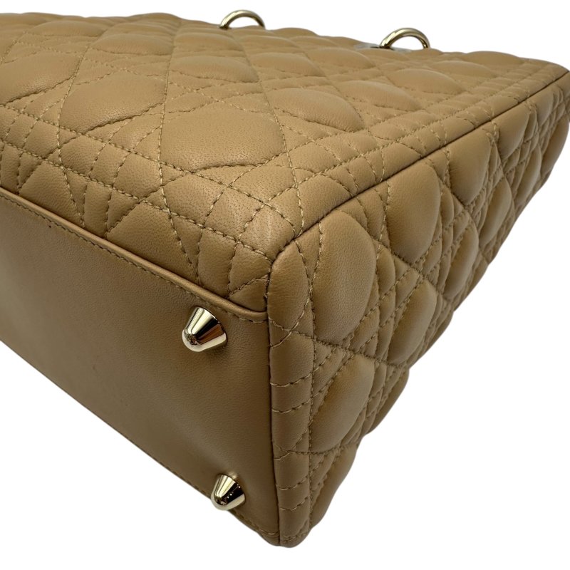 【美收精品】 DIOR 咖色黛妃包大號手提包 C-103【隔月月中將轉賣至日本 上架期限30天】-7