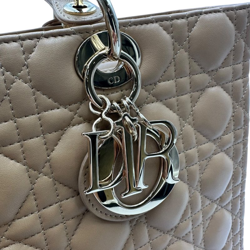 【美收精品】 DIOR 咖色黛妃包大號手提包 C-103【隔月月中將轉賣至日本 上架期限30天】-12