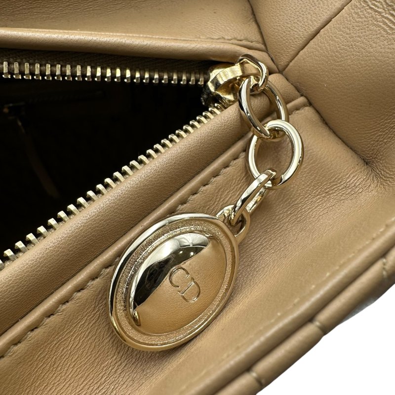 【美收精品】 DIOR 咖色黛妃包大號手提包 C-103【隔月月中將轉賣至日本 上架期限30天】-13