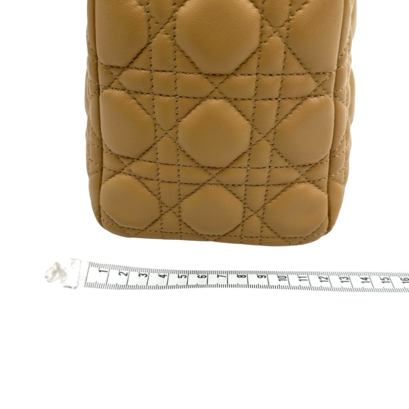 【美收精品】 DIOR 咖色黛妃包大號手提包 C-103【隔月月中將轉賣至日本 上架期限30天】-17