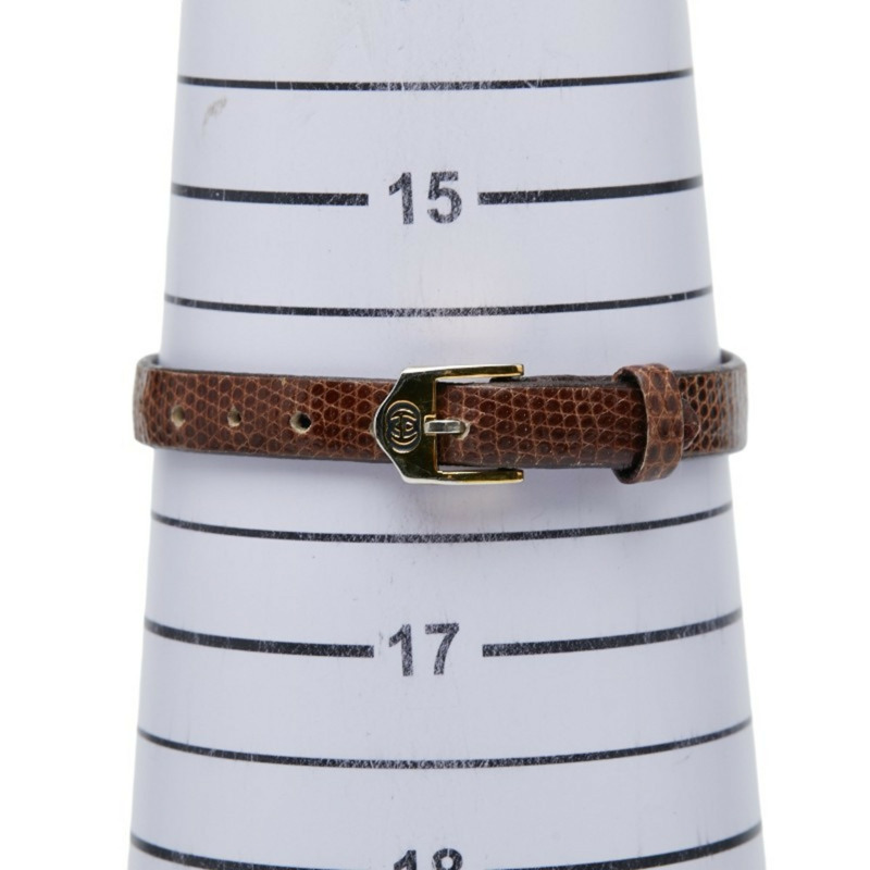 Gucci Sherry 系列石英腕錶,金色錶盤,鍍金皮錶帶,女士款-5