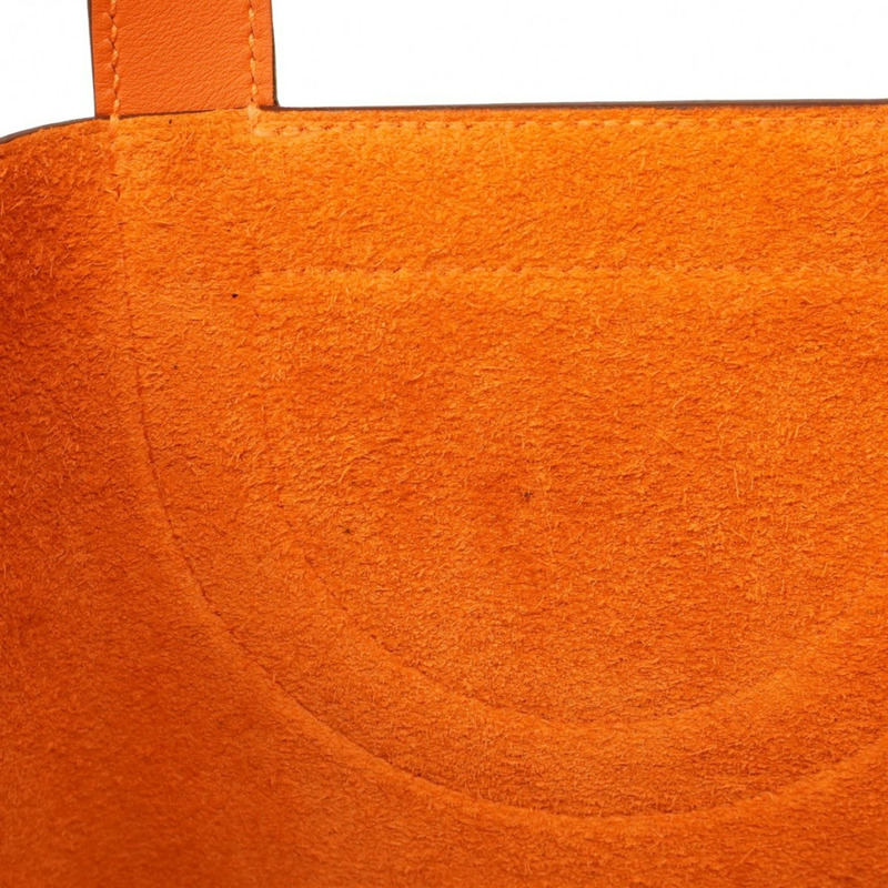 愛馬仕 Hermès In the Loop 18 手提包，Taurillon Clemence 皮革，橙色，雙印章，女士款-6
