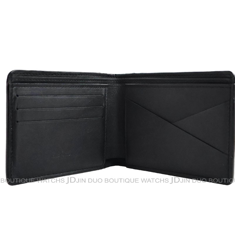 金鐸精品~C776 LOUIS VUUTTON LV 路易威登 N63124 黑色棋盤格壓紋小牛皮男士短夾-3