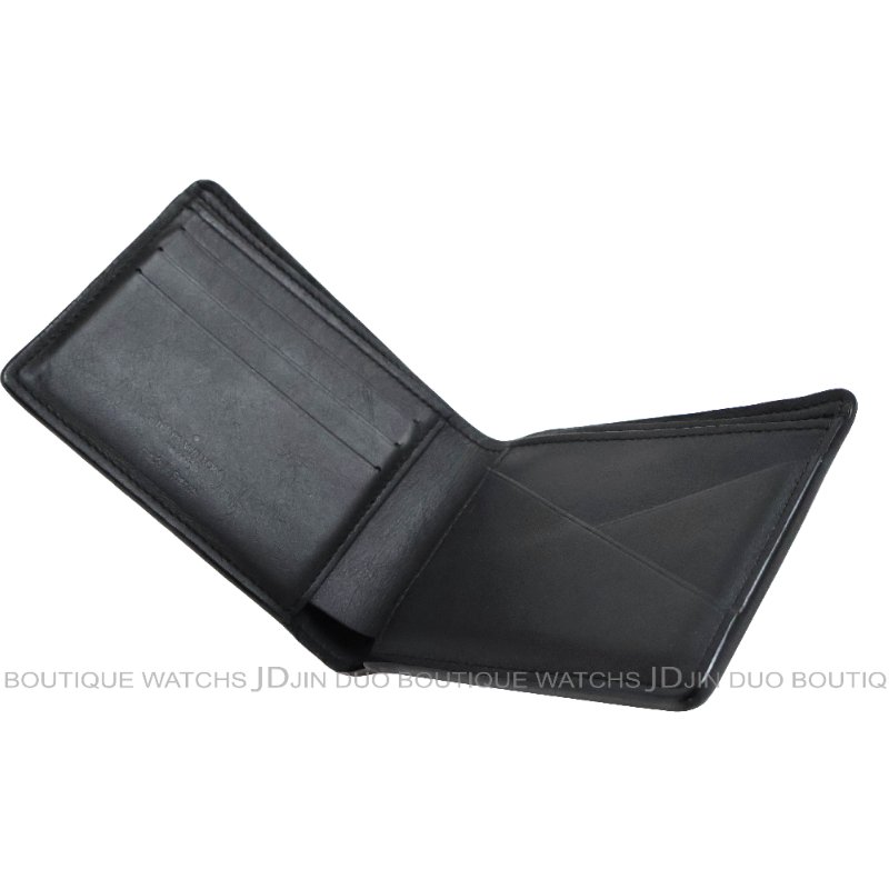 金鐸精品~C776 LOUIS VUUTTON LV 路易威登 N63124 黑色棋盤格壓紋小牛皮男士短夾-4