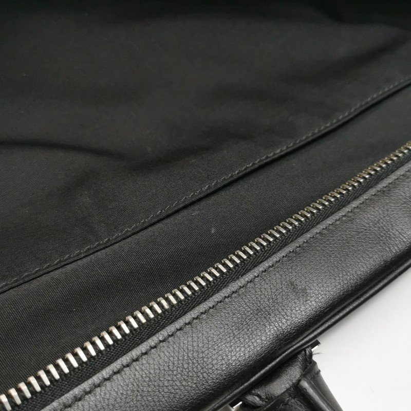 Dior牛皮純色拉鏈公文包手提包-8