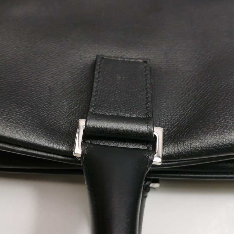 Dior牛皮純色拉鏈公文包手提包-10