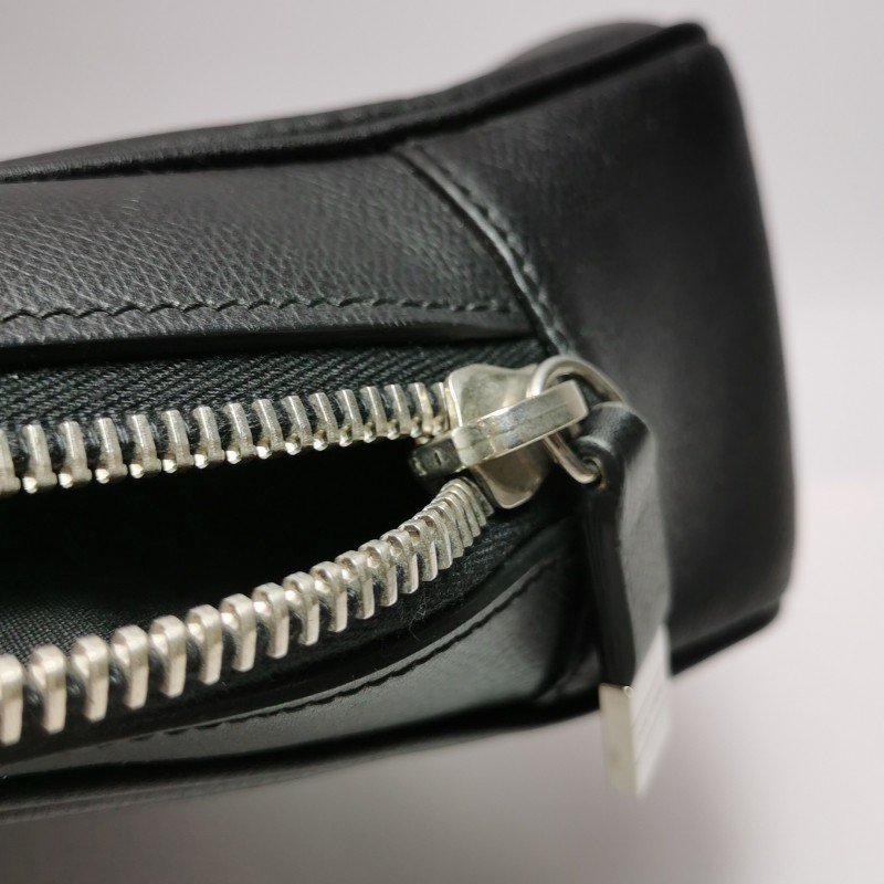 Dior牛皮純色拉鏈公文包手提包-11