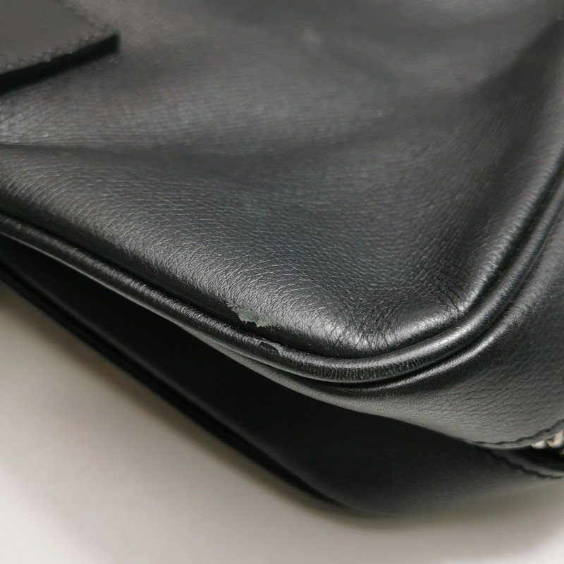 Dior牛皮純色拉鏈公文包手提包-12