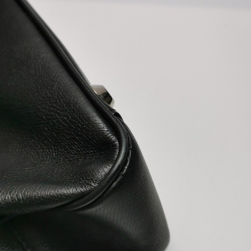 Dior牛皮純色拉鏈公文包手提包-13