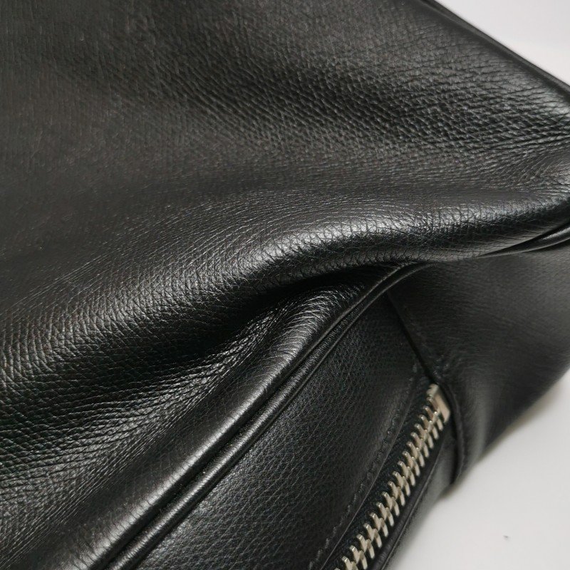 Dior牛皮純色拉鏈公文包手提包-19