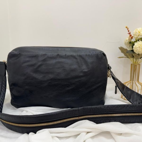Chanel 絨毛皮革拼色相機包 vintage 中古 二手 特價-6