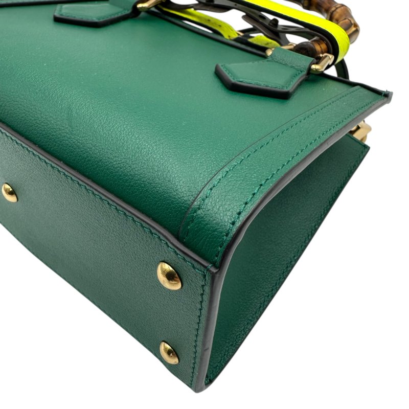 【美收精品】GUCCI 綠色經典竹節包 C-107【隔月月中將轉賣至日本 上架期限30天】-7