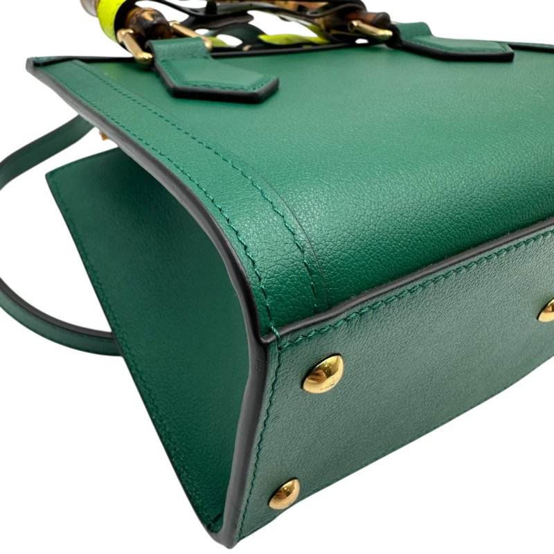 【美收精品】GUCCI 綠色經典竹節包 C-107【隔月月中將轉賣至日本 上架期限30天】-8