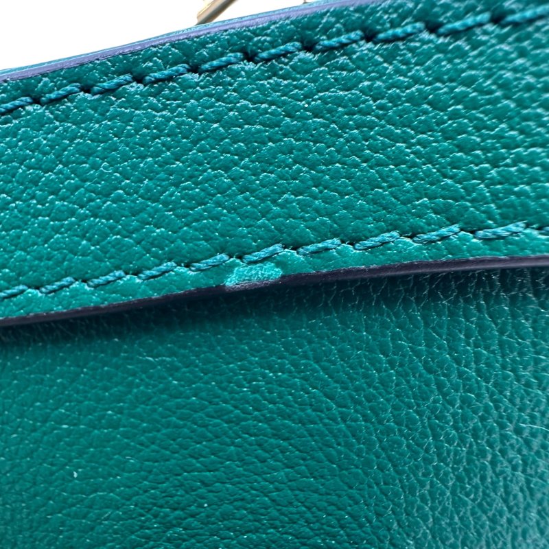 【美收精品】GUCCI 綠色經典竹節包 C-107【隔月月中將轉賣至日本 上架期限30天】-11