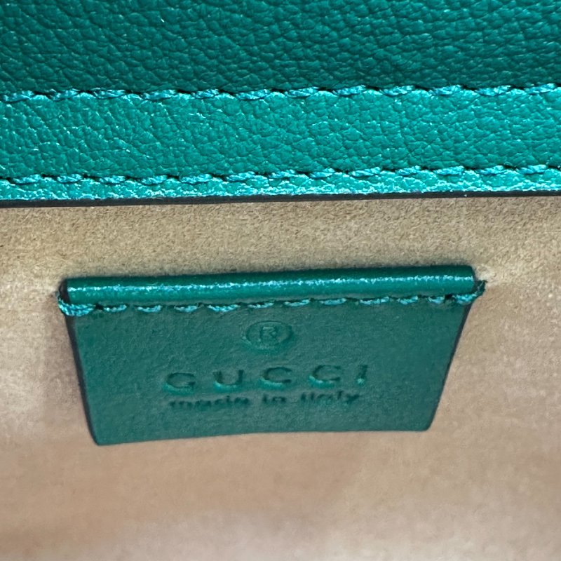 【美收精品】GUCCI 綠色經典竹節包 C-107【隔月月中將轉賣至日本 上架期限30天】-16