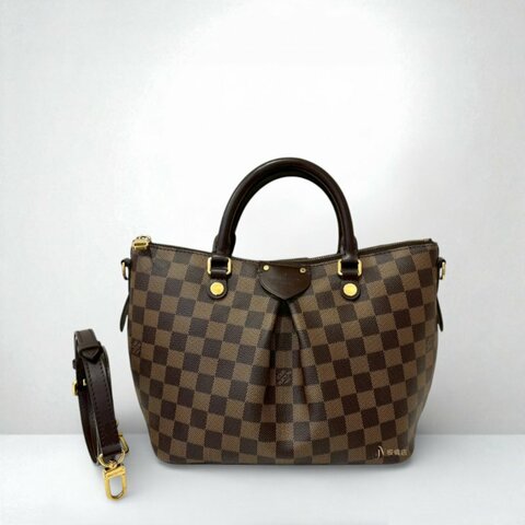 LV包包 SIENA 棋盤格手提斜背水餃包N41546