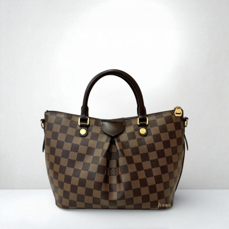 LV包包 SIENA 棋盤格手提斜背水餃包N41546-1