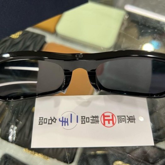 東區正精品㊣DIOR 黑色滿版LOGO白字粗框太陽眼鏡墨鏡 RZ6152-2